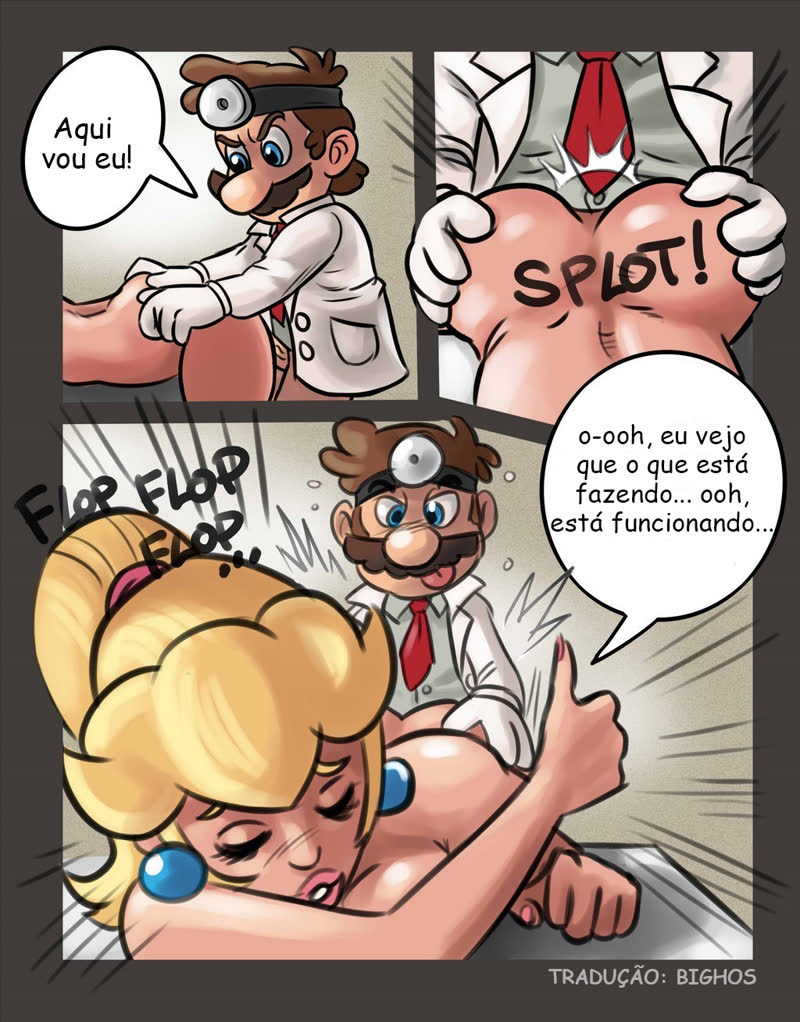 HQ porno: Dr. Mario Bros - Fodendo a princesa no consultório (11)