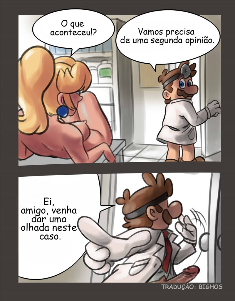 HQ porno: Dr. Mario Bros - Fodendo a princesa no consultório (14)