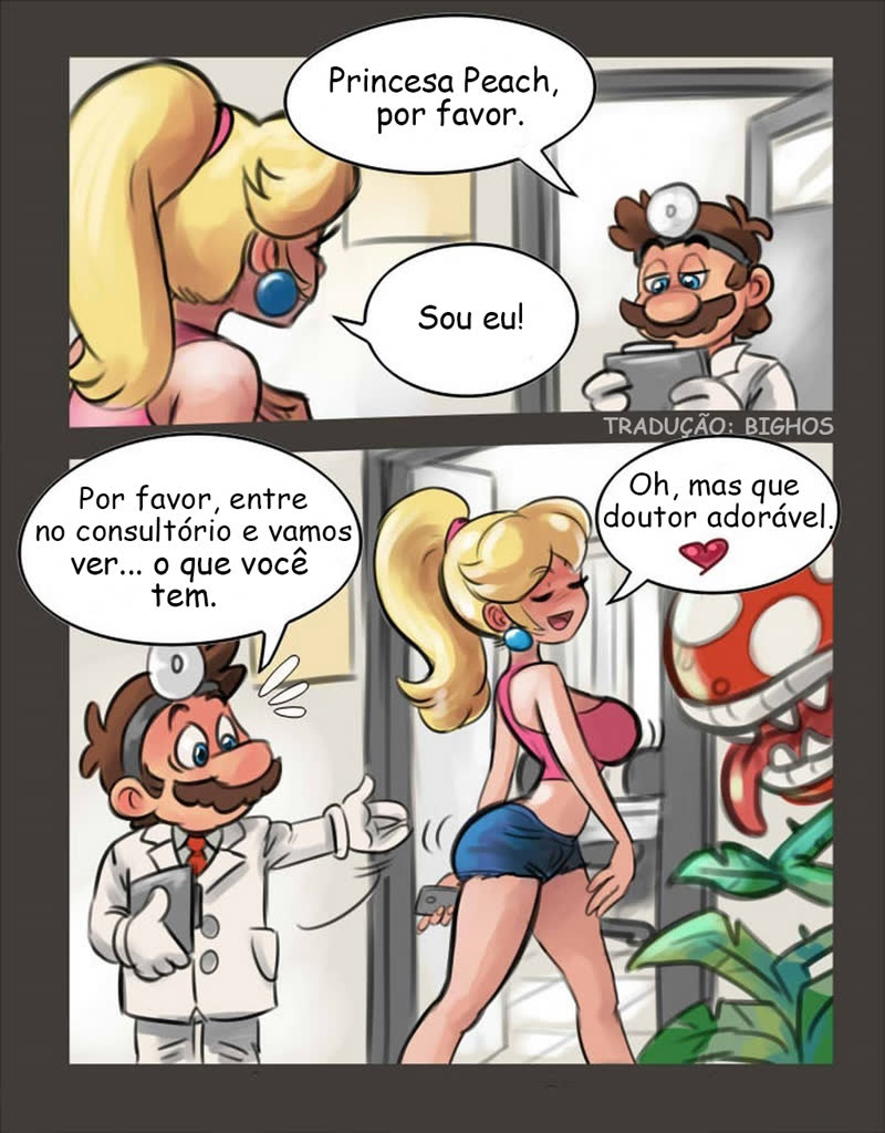 HQ porno: Dr. Mario Bros - Fodendo a princesa no consultório (2)