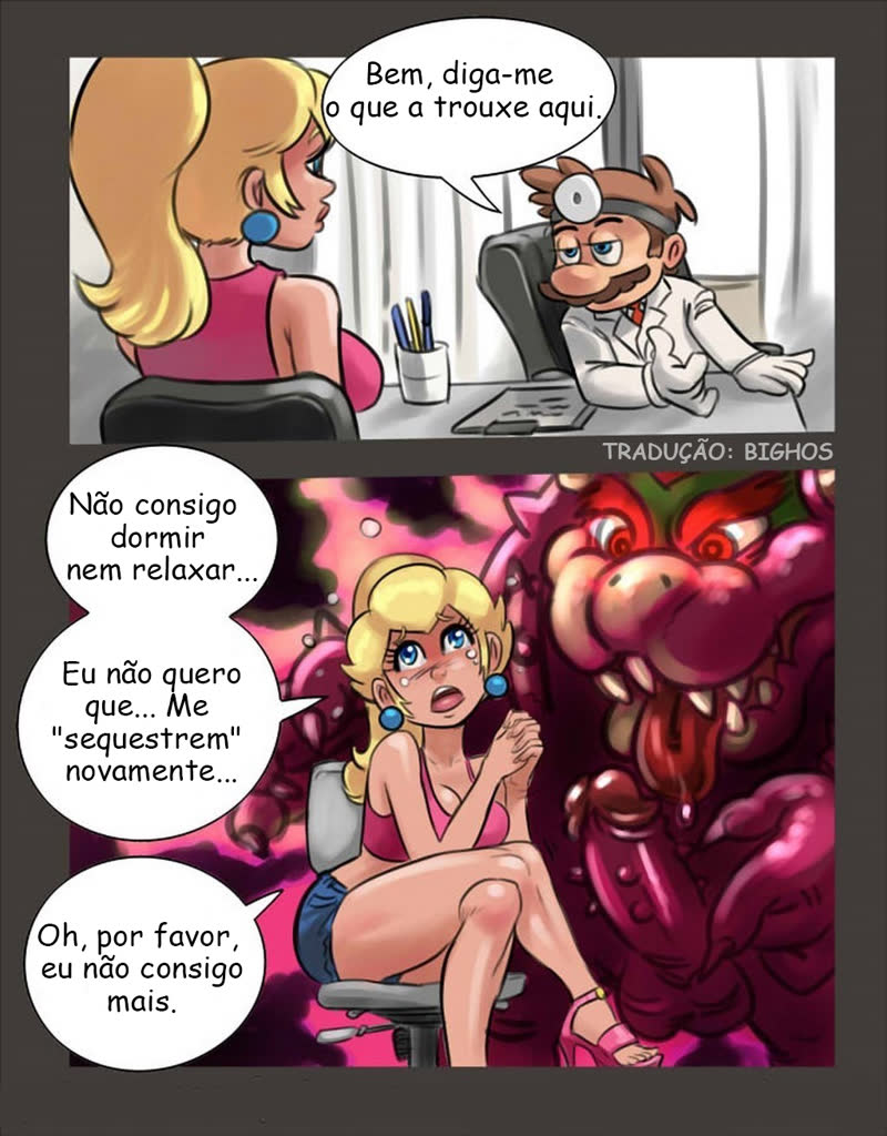 HQ porno: Dr. Mario Bros - Fodendo a princesa no consultório (3)