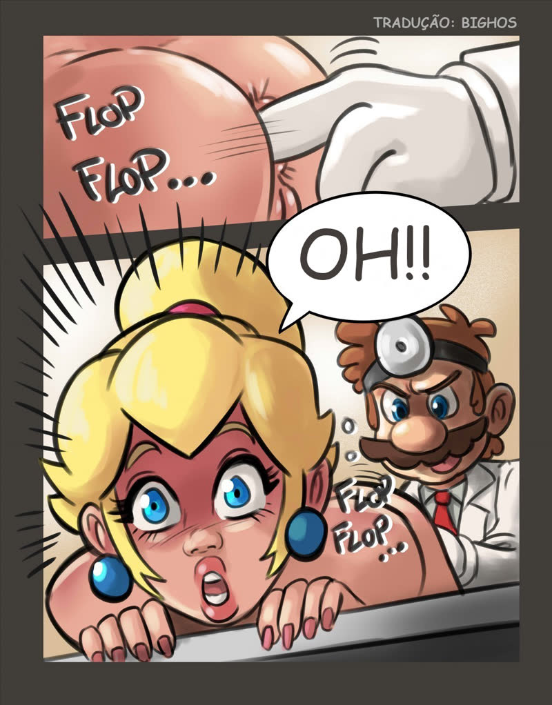 HQ porno: Dr. Mario Bros - Fodendo a princesa no consultório (8)